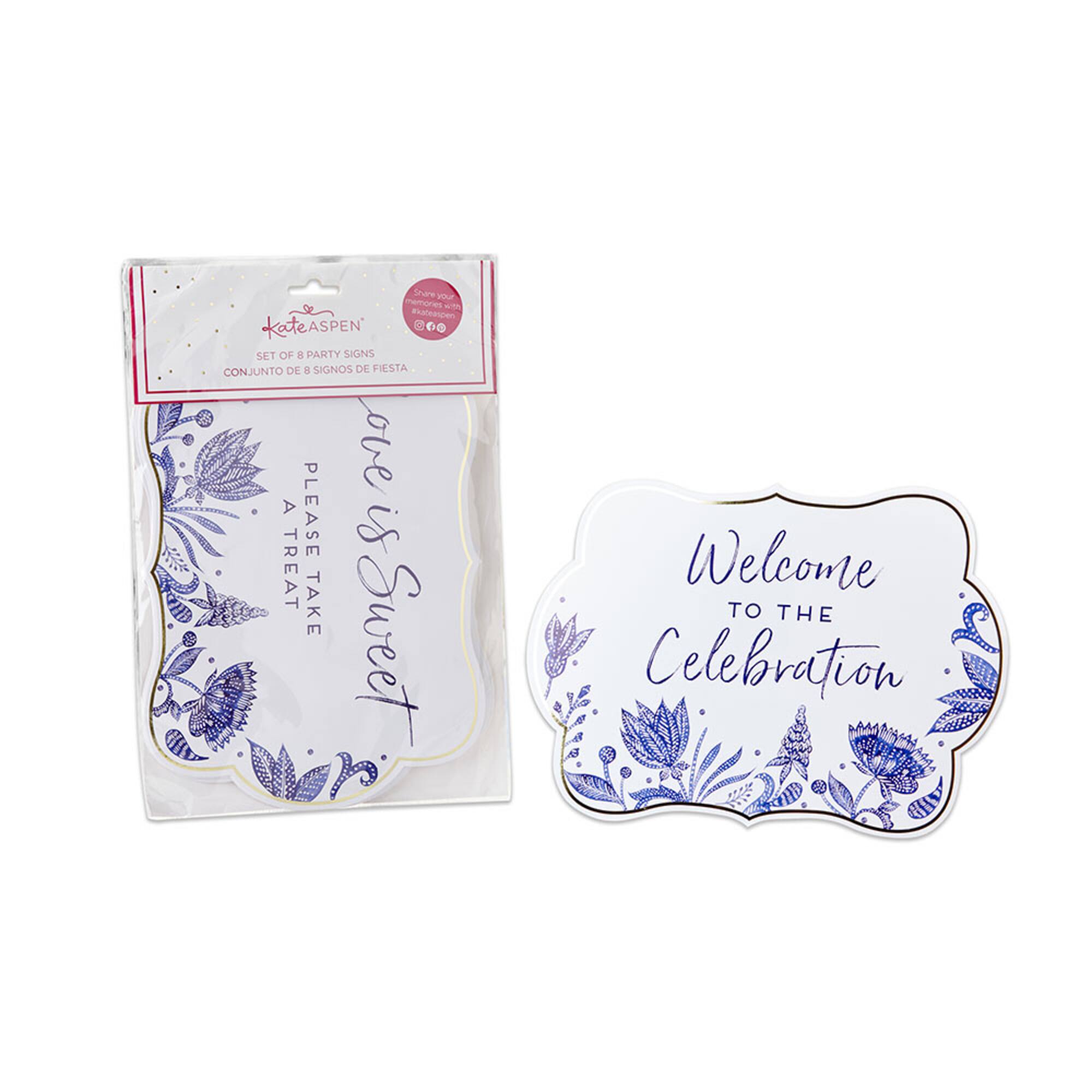 Kate Aspen® Blue Willow Décor Sign Kit